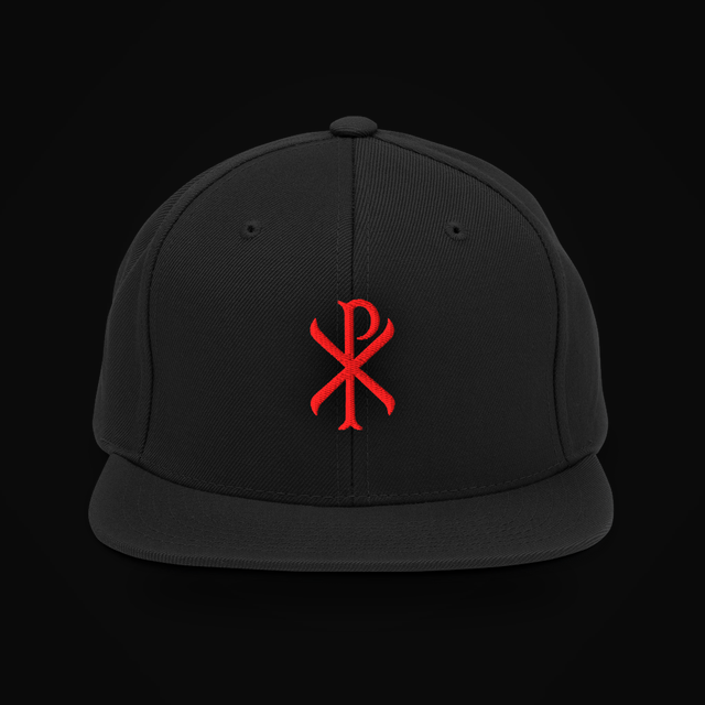Snapback — ☧ chi-rho, red