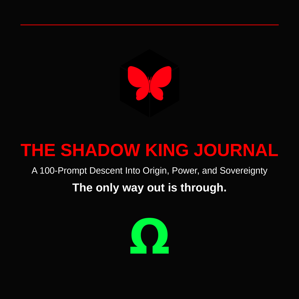 THE SHADOW KING JOURNAL — A 100-Prompt Descent Into Origin, Power, and Sovereignty