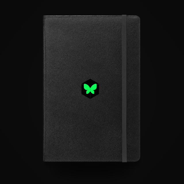 EDC Notebook — butterfly, green, cubed