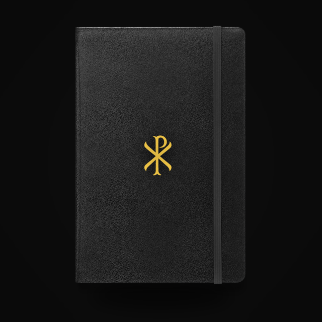 EDC Notebook — ☧ chi-rho, gold