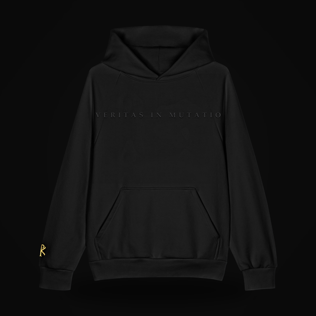 VERITAS IN MUTATIO hoodie, front